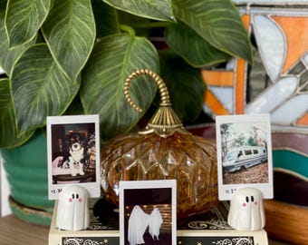 Bashful Boos: Handmade Clay Photo Holder