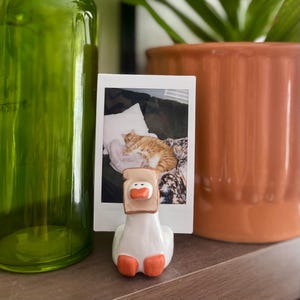 Toasted Duck: Handmade Clay Photo Holder