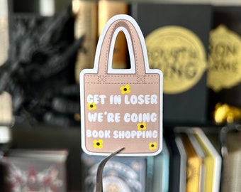 Tote Bag Sticker | Book Shopping Sticker | Kindle Sticker