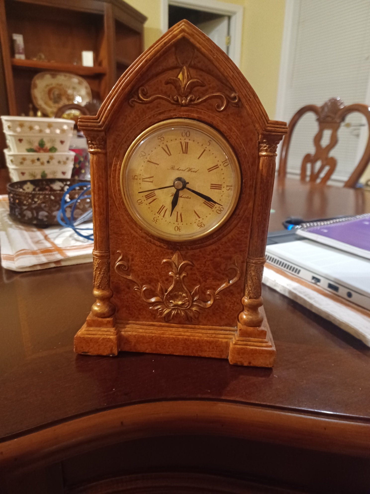 Richard Ward Winchester Battery Operated Clock for Mantle Etsy