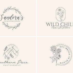 Custom Hand Drawn Logo, Logo Design, Logo Design Custom For Business, Logo Design, Business Logo Design, Logo, Photography Logo image 5