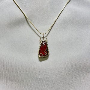 Boulder opal necklace