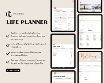 Digital planner 2025,budgetplanner,notion life hub, digital planner, ADHD planner, goodnotes, structure, daily planner digital, life planner