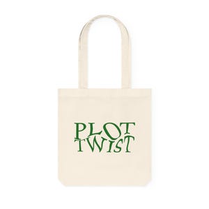 Plot Twist Tote Bag: Eco-Friendly Reusable Woven Carryall