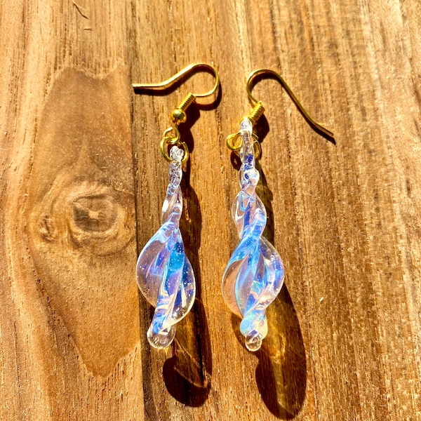 Elegant Hand-Blown Glass Earrings - Jewelry Made in Michigan | Art By Aaron Dye