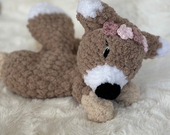 Peluche renard crochetée à la main