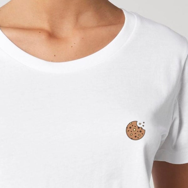 T-shirt biscuit croquant au chocolat pour les gourmands : minimaliste, confortable et durable