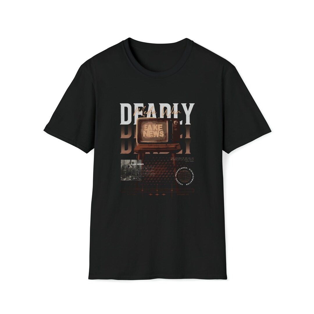 Deadly Fake News Graphic Tshirt Unisex Softstyle T-shirt - Etsy UK
