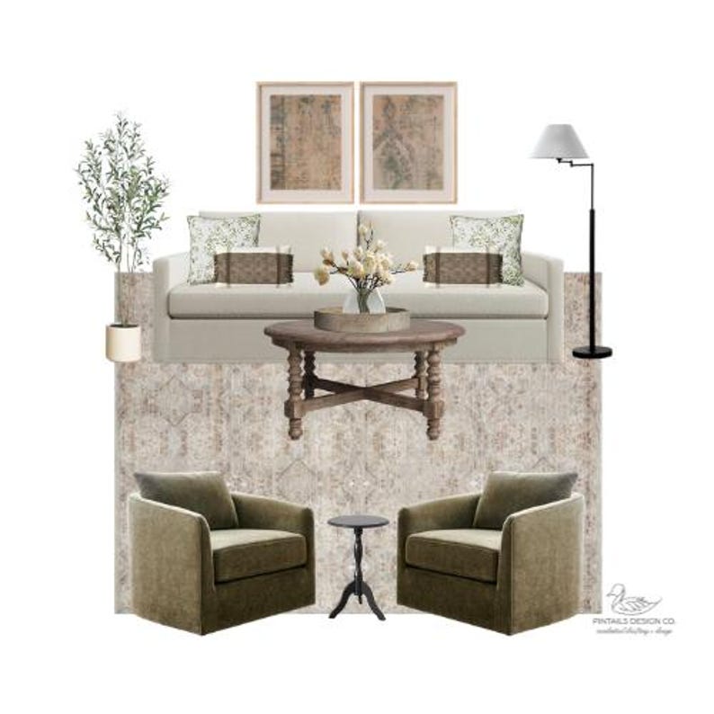 Moody Interior Design Mood Board: Home Paint & Design Selections (Instant Download) image 6
