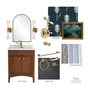 Moody Interior Design Mood Board: Home Paint & Design Selections (Instant Download) image 3