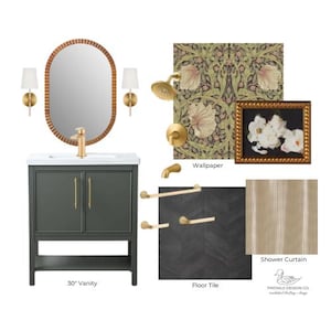 Moody Interior Design Mood Board: Home Paint & Design Selections (Instant Download) image 2