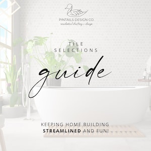 Anleitung zur Auswahl von Fliesen: Interior Design Moodboard (Instant Download)