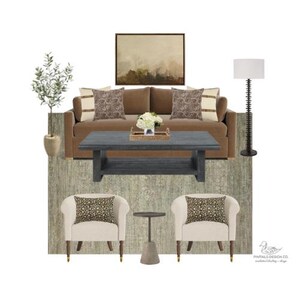 Moody Interior Design Mood Board: Home Paint & Design Selections (Instant Download) image 7