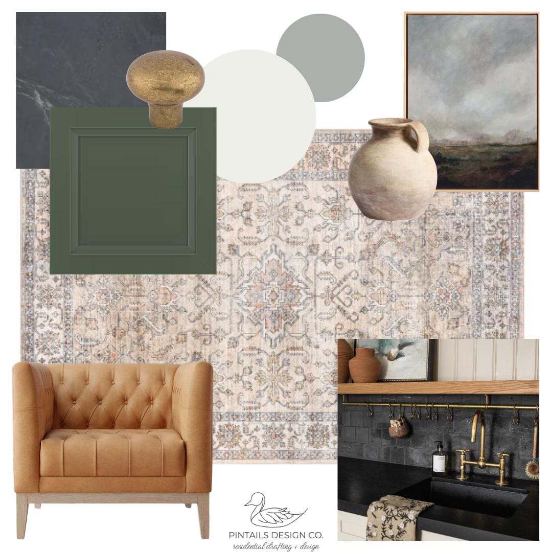 Rustic Mountain Interior Design Mood Board (digital Download) - Etsy