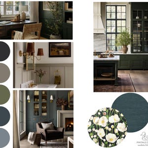 Inspiración de diseño de ambiente / Diseño de interiores / Tablero de ideas de diseño / Selecciones de pintura para el hogar / Ayuda de diseño / Diseño electrónico / Descarga instantánea /