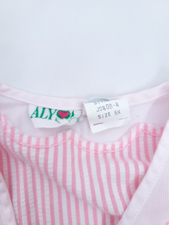 Vintage Alyssa Pink Stripe Bolero Jacket - image 4