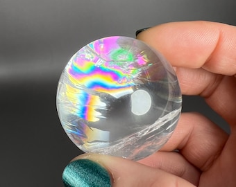 Clear Quartz Spheres w/Rainbows! High quality-AAA Grade.