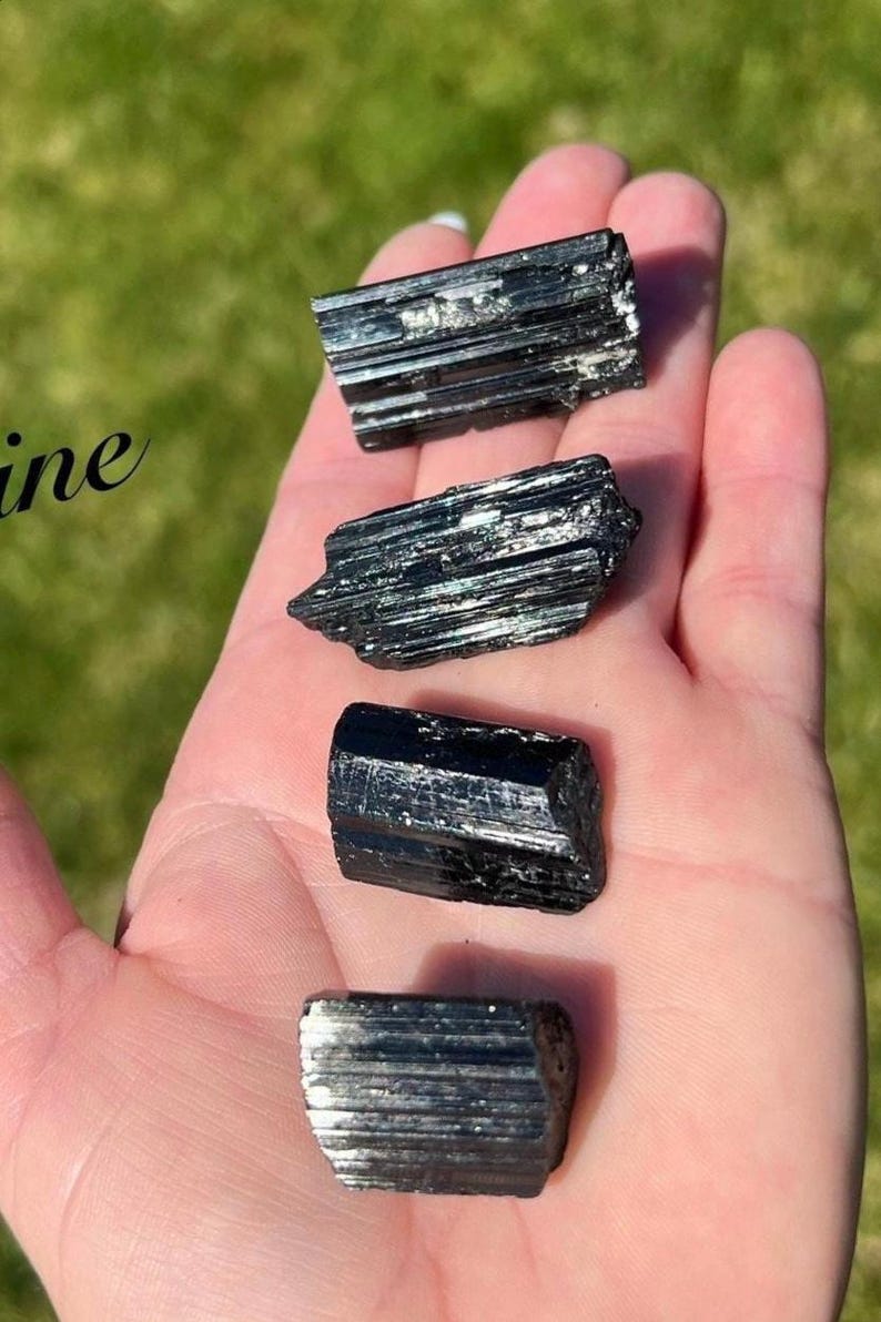 Natural Raw Black Tourmaline image 1