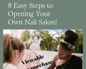 Nail Salon How to Open Nail Salon Business Book for Opening Nail Salon e-Book for Nail Techs How to Open a Salon Nail Salon Owner Guide Book