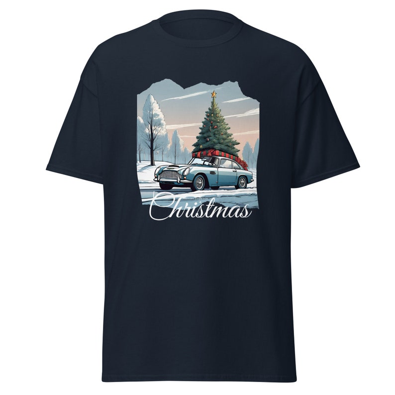Men's Christmas T Shirt | Aston Martin | Car T Shirt | Festive T Shirt