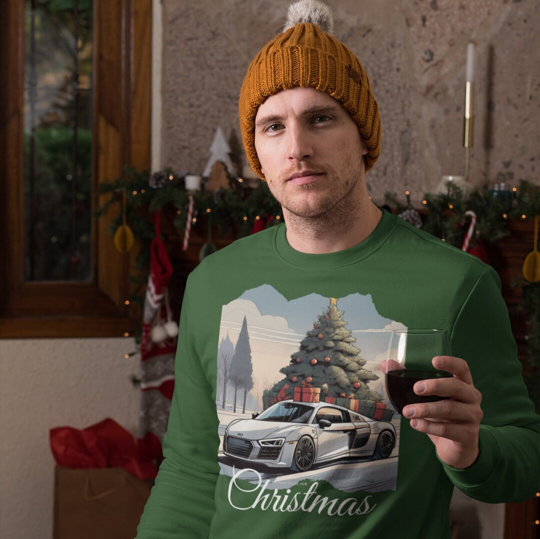 Driving Home Herren Weihnachts Pullover Zu Weihnachten Nach Hause