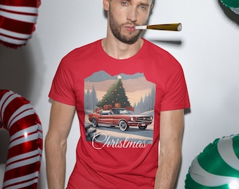 Ford Mustang Christmas T-Shirt | Car Lover Tee