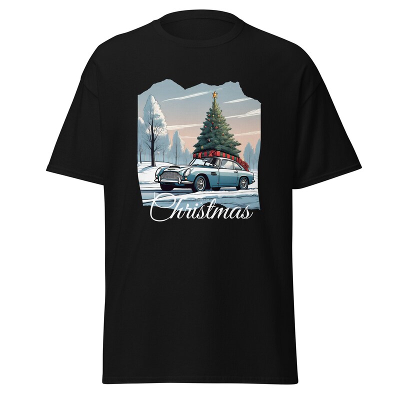 Men's Christmas T Shirt | Aston Martin | Car T Shirt | Festive T Shirt