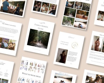 Family Photography Guide Canva Template | Client Welcome Pack, Session Tips, Digital Download