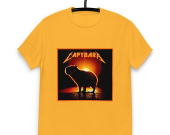 Unisex Cotton Capybara Shirt For Everyday Fashion Funny Capybara Graphic Tee for Animal Lovers For Men For Women Capybara Lover Gift Idea