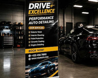 Custom Roll Up Banner Stand, Full Color Blockout Retractable Display
