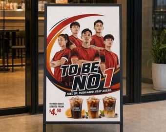 Custom A Frame Sign, Business Sign, 24x36, Double Sided, Sandwich Board for Business, Heavy Duty Indoor & Outdoor Display, Custom Frame Sign