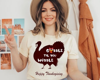 Funny Turkey Thanksgiving Shirt: Unisex Fall Tee
