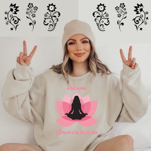 Namaste Yoga Sweater: Meditation Lotus Design