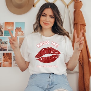 Valentine kiss me shirt, kiss me Valentine shirt, Valentine lips shirt, funny valentine shirt, cute valentine shirt, kiss me shirt, lips shi
