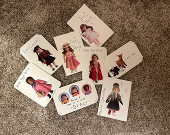 American Girl Doll Mini Grußkarten mit Umschlägen