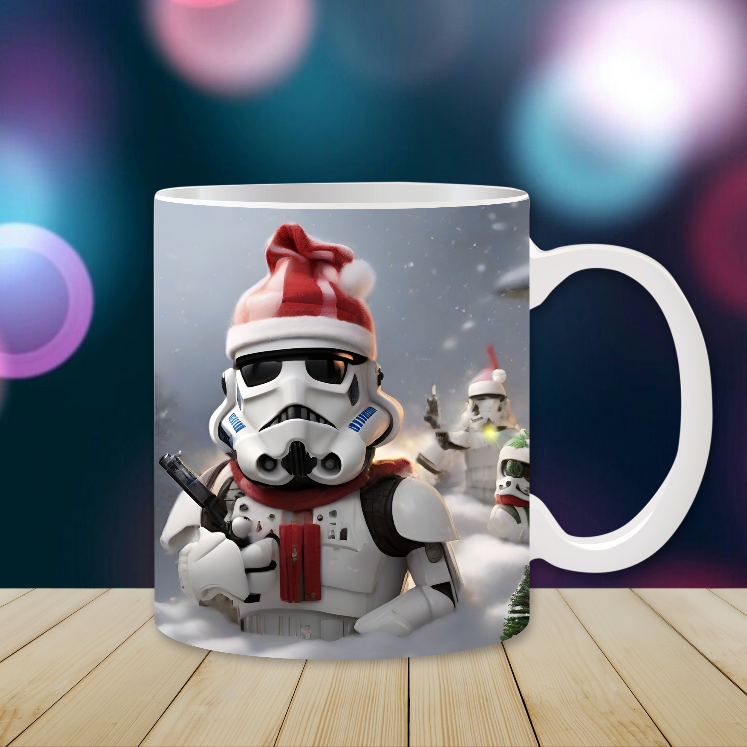 Seven20 Star Wars 20oz Ceramic Figural Mug With Lid: Stormtrooper