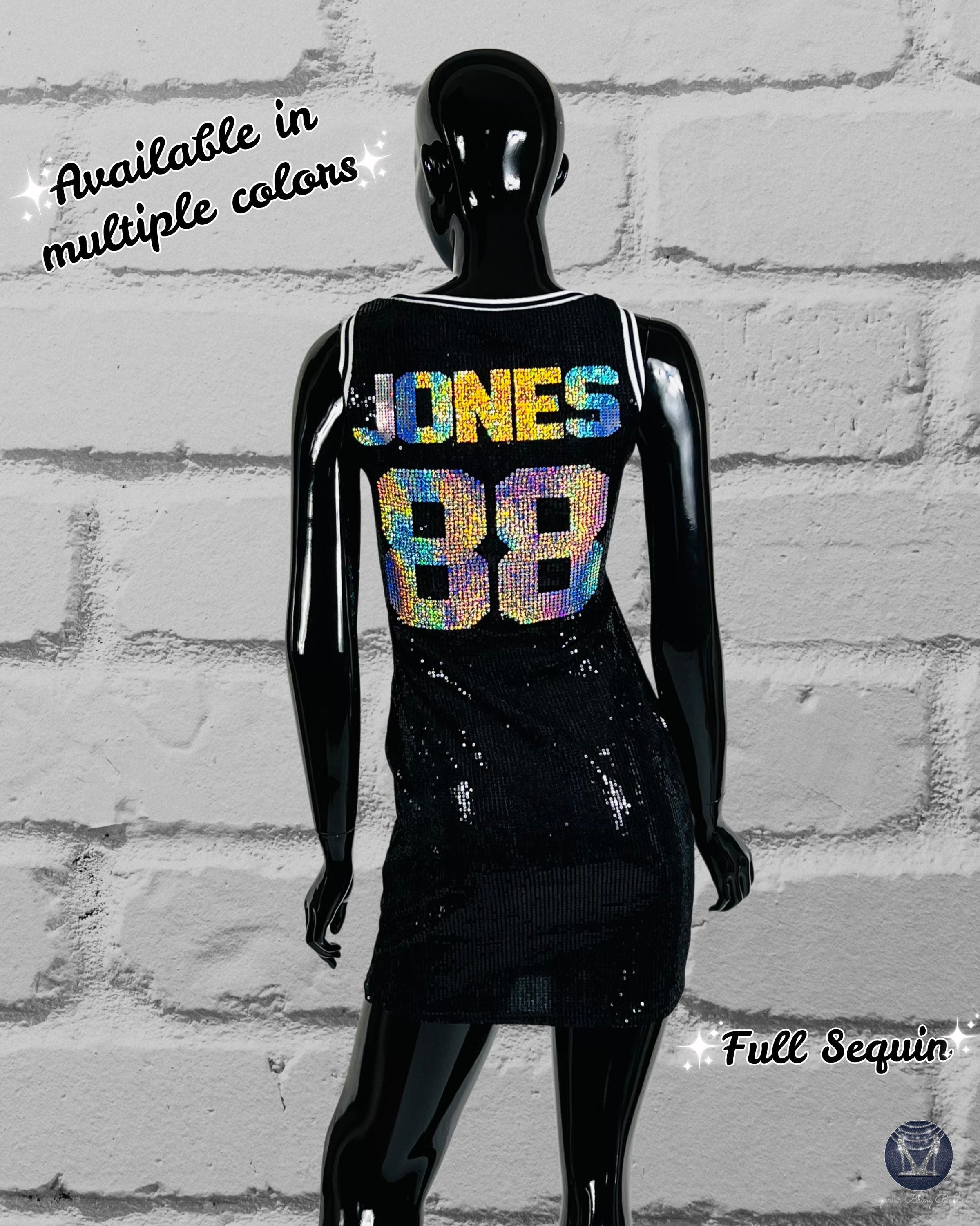 Custom Sequin Basketball Jersey Dress Bling Birthday Outfit Personalized Team Dress With Name & Number Game Day Concert Look Sparkly - Etsy Custom Sequin Basketball Jersey Dress Bling Birthday Outfit Personalized Team Dress With Name & Number Game Day Concert Look Sparkly - Etsy