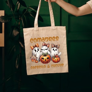Comadre, Cafecito, & Cucuys funny Spanish halloween PNG Digital Image Sublimation Design