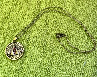 Bronze Moth Necklace