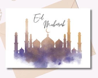 Eid and Ramadan Mubarak Card