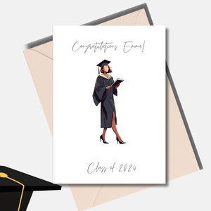 Graduation card- Diverse, Male and Female