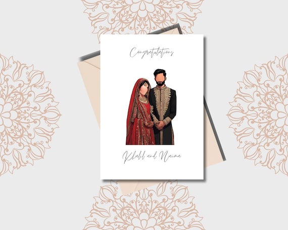 Pakistani wedding cards/ Shaadi mubarak card