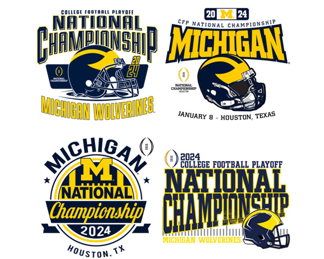 Michigan Wolverines 2024 Png CFP National Championship Png Helmet