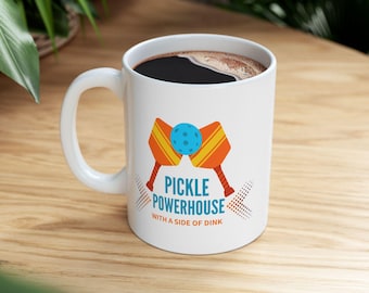 Pickleball Powerhouse Mug: Funny Gift for Pickleball Player