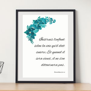Poster bible verse of proverbs christian wall art christian wall decor christian frame personalized christian gift to print