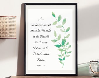 Christian poster Christian decoration gift for couple fan Bible verse gift for baptism Christian wall art to print unique decoration