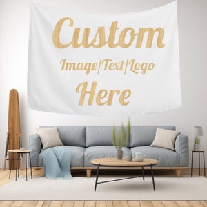 Custom Tapestry from Photo, Personalize Tapestries for Wedding Party Backdrop, Pet Memorial, Room Decor Wall Hanging, Christmas Gifts