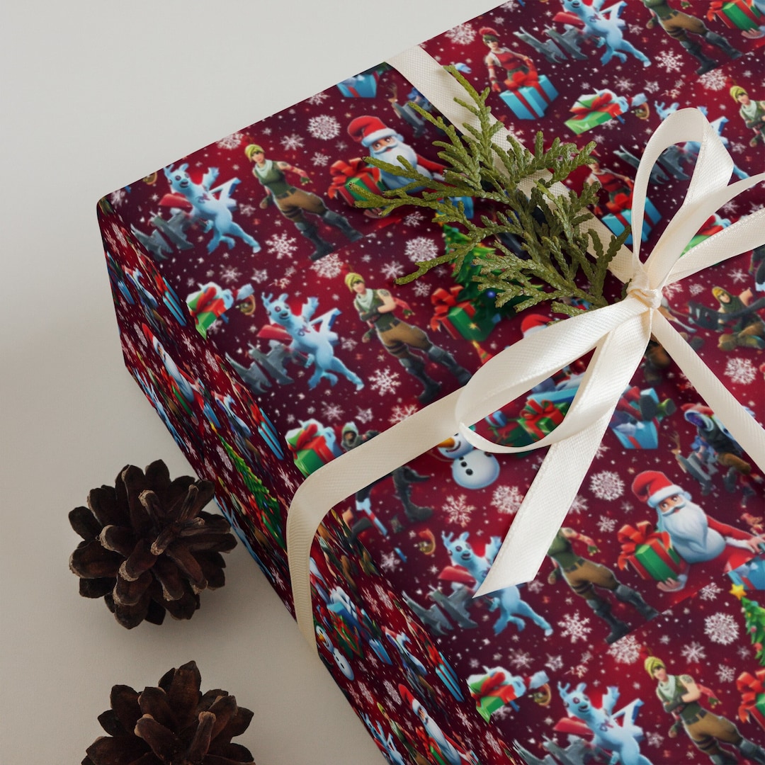 Red Christmas Wrapping Paper 