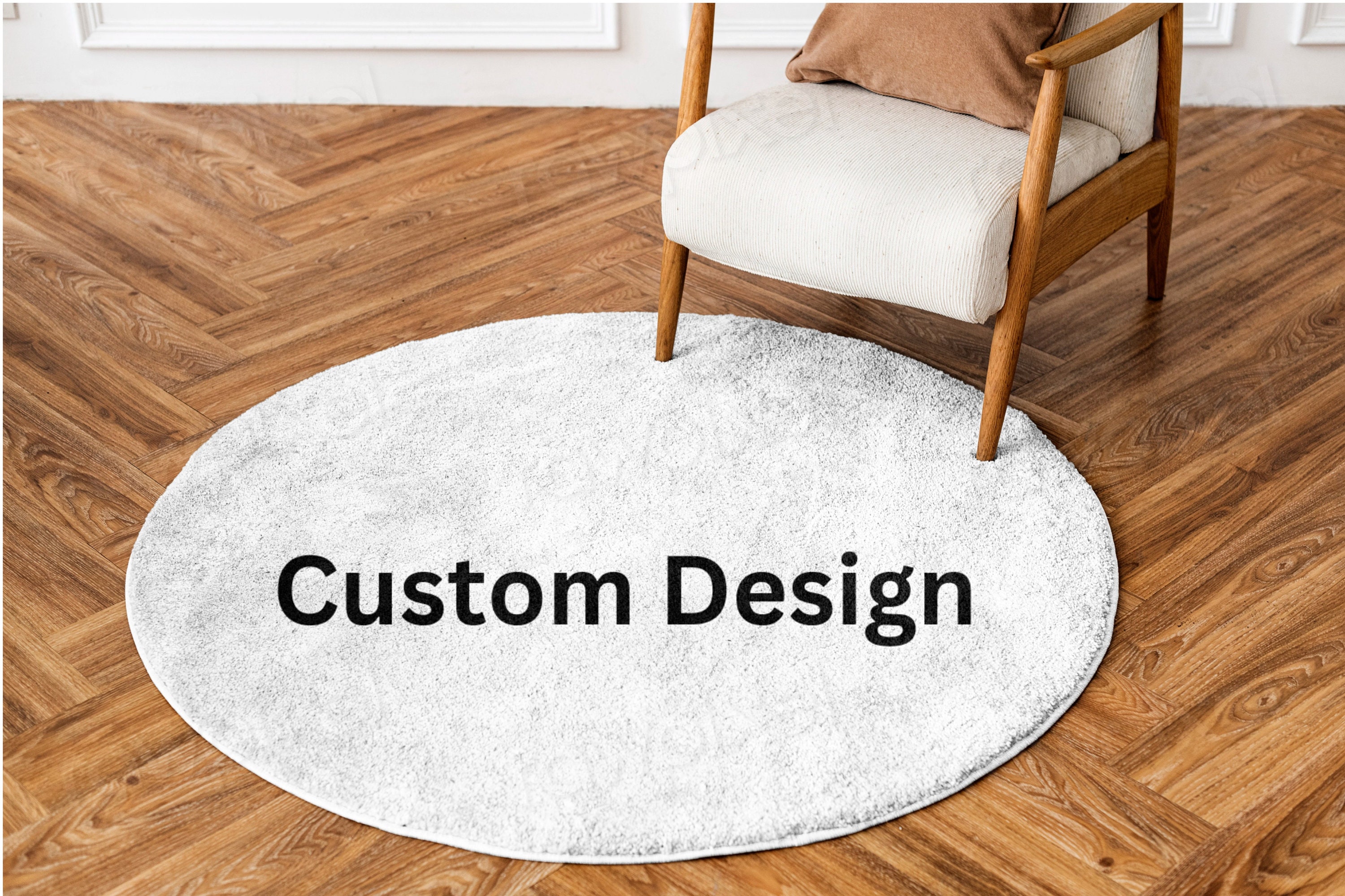 Tapis rond personnalisé 60 x 60