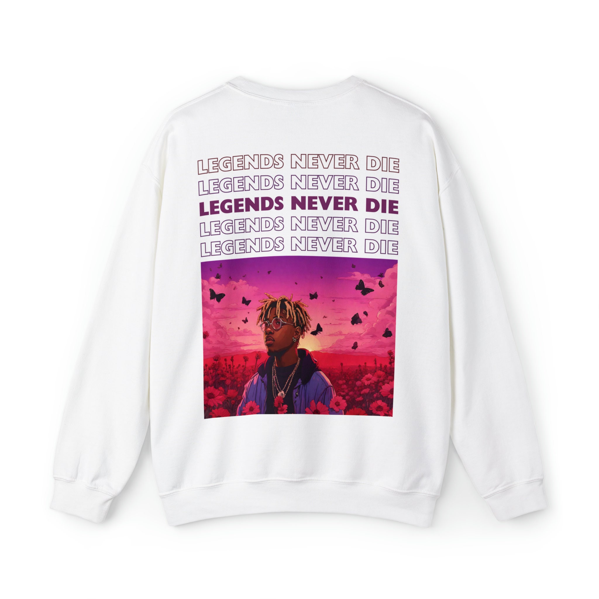 Juice Wrld Legends Never Die Crewneck Sweatshirt Etsy